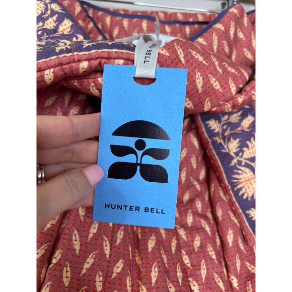 NWT Hunter Bell Edith Casual Soft Belted Short in Patina Border Pink/Purple - Picture 5 of 8